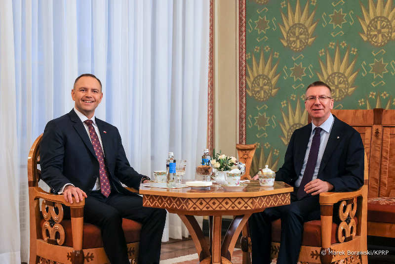 Wizyta prezydenta Nawrockiego na Łotwie