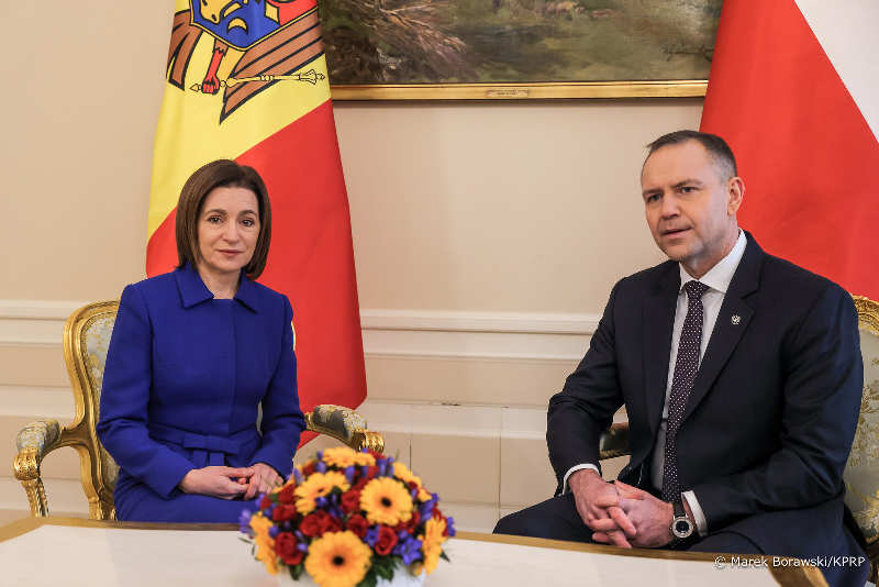 Wizyta prezydent Mołdawii w Warszawie
